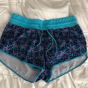 Paisley Printed Workout Shorts